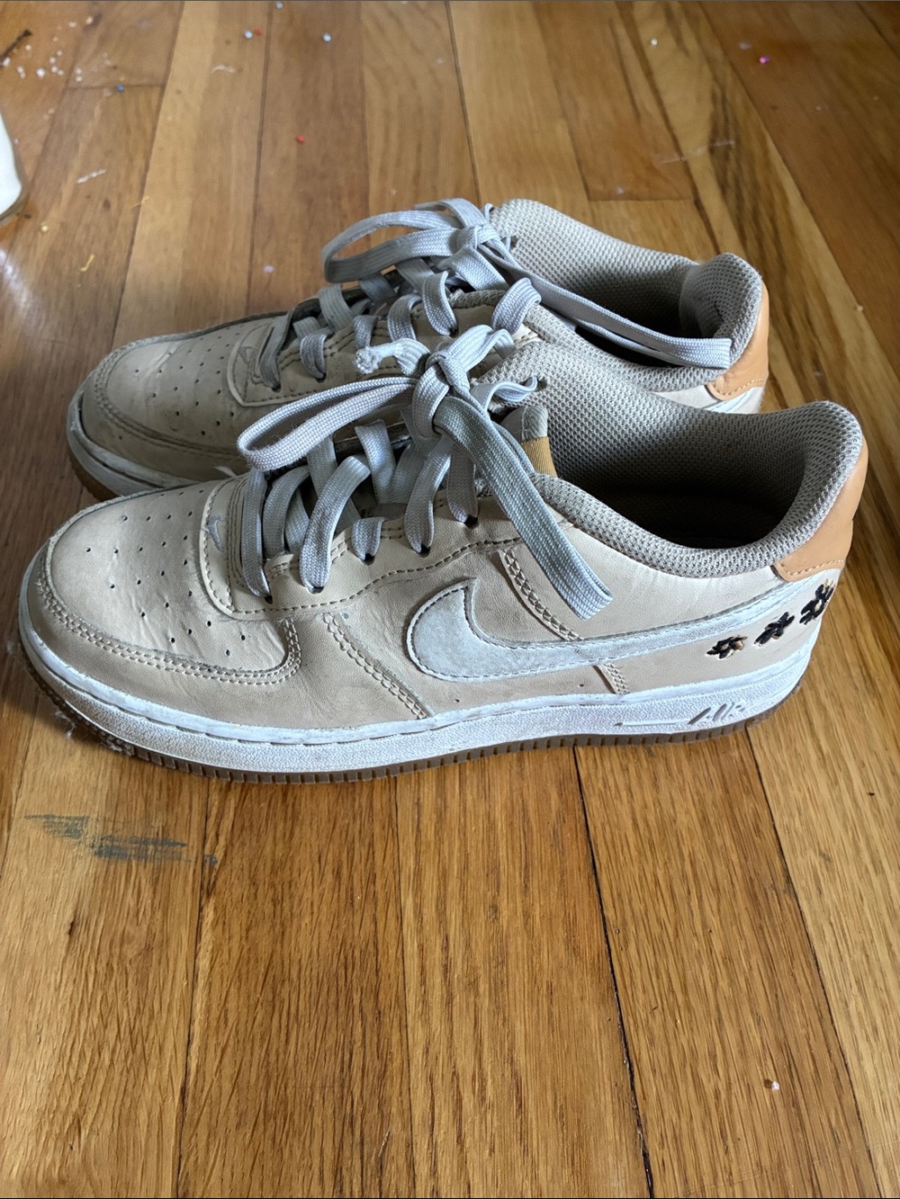 Nike Kids Neutral Beige/Tan Lace-Up Sneakers - Picture 2 of 2